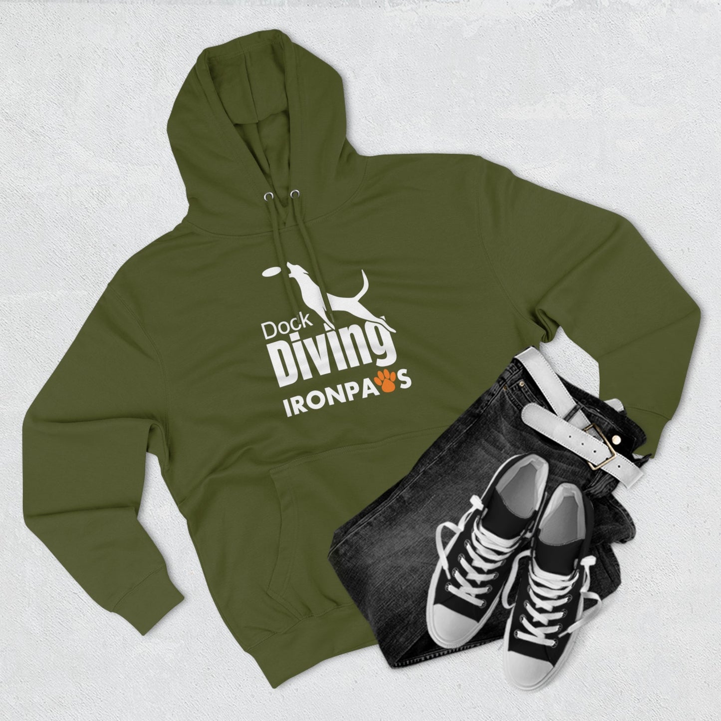 Dock Diving Iron Paws Pullover Hoodie