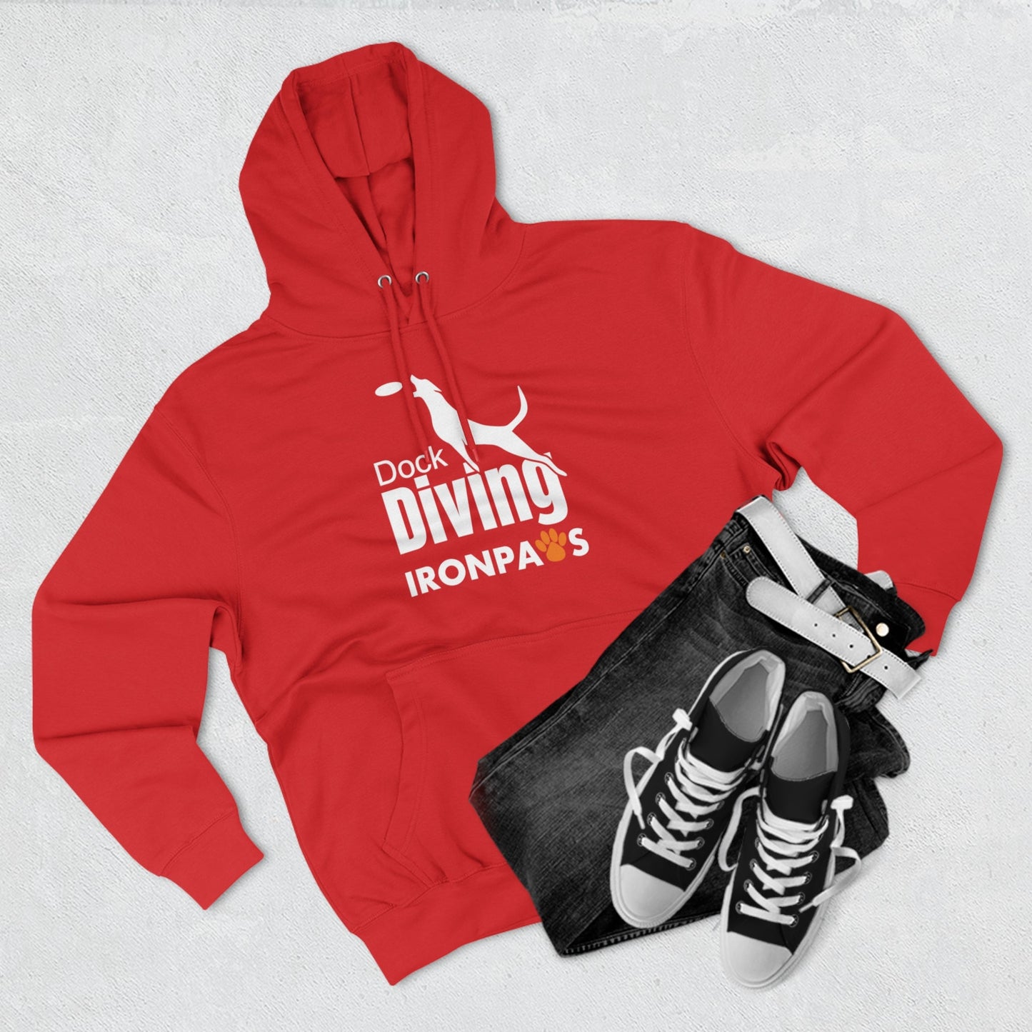 Dock Diving Iron Paws Pullover Hoodie